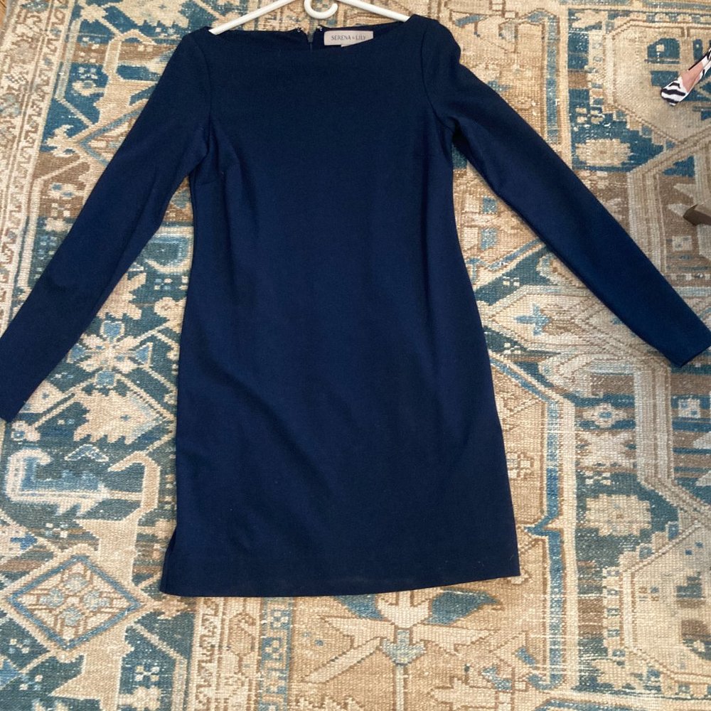 Serena and Lily - Helen Shift Dress - Navy - Small